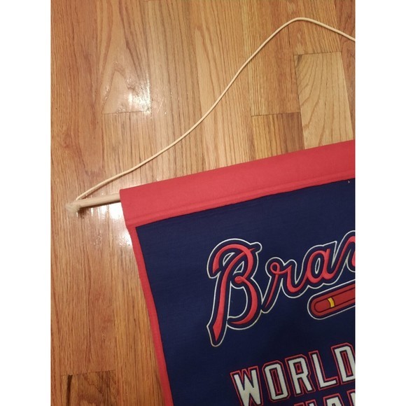 Vintage Atlanta Braves 1995 World Series Champions / Division Champs Banner - Picture 6 of 7